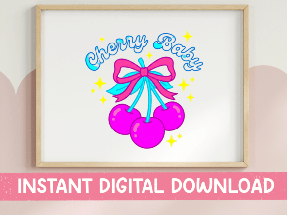 Cherry Baby Retro Groovy SVG PNG Review