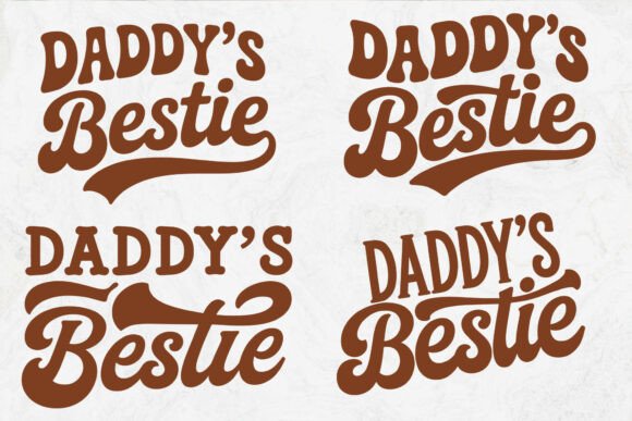 Daddy s Bestie SVG, Retro Boho Baby Svg