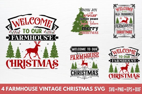 Farmhouse Vintage Christmas SVG Review