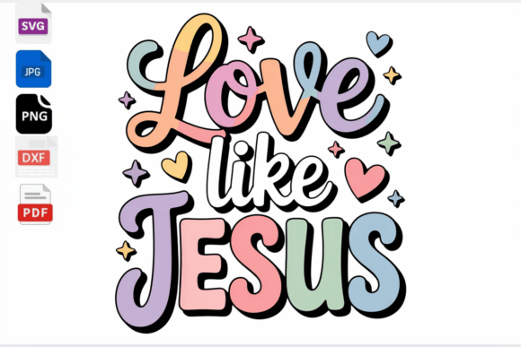 Love Like Jesus Retro Christian SVG Review