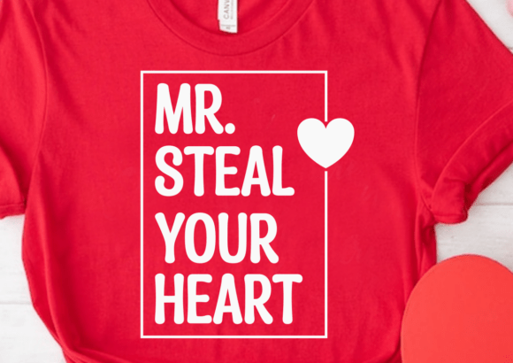 Mr Steal Your Heart Svg, Boys Valentine
