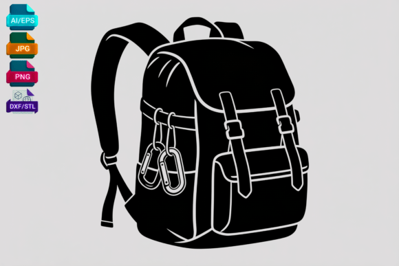 Retro Backpack SVG Clipart Review