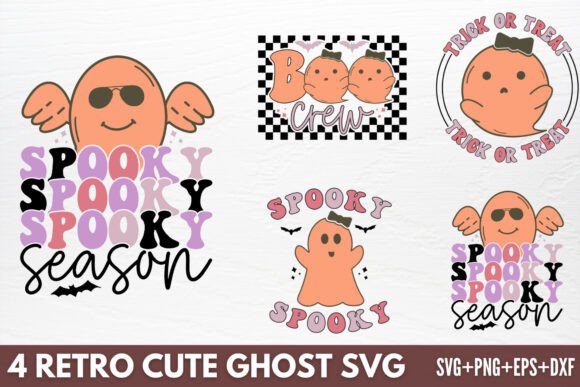 Retro Cute Ghost SVG,4 SVG Design Review