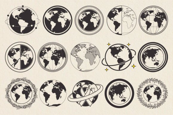 Retro Earth Clipart Embroidery Review