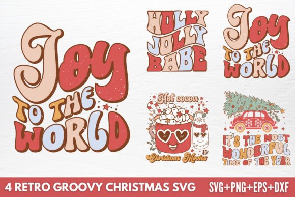 Retro Groovy Christmas SVG Review