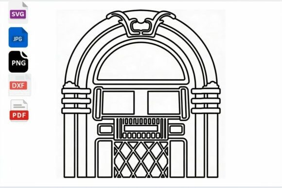 Retro Jukebox SVG Cut File Review
