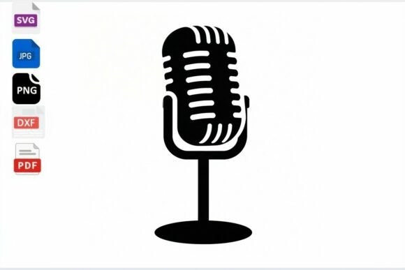 Retro Microphone SVG Review