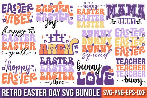 Review: 12 Retro Easter SVG Design Bundle