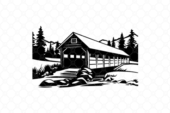 Review: Covered Bridge SVG, Old Bridge SVG, 001